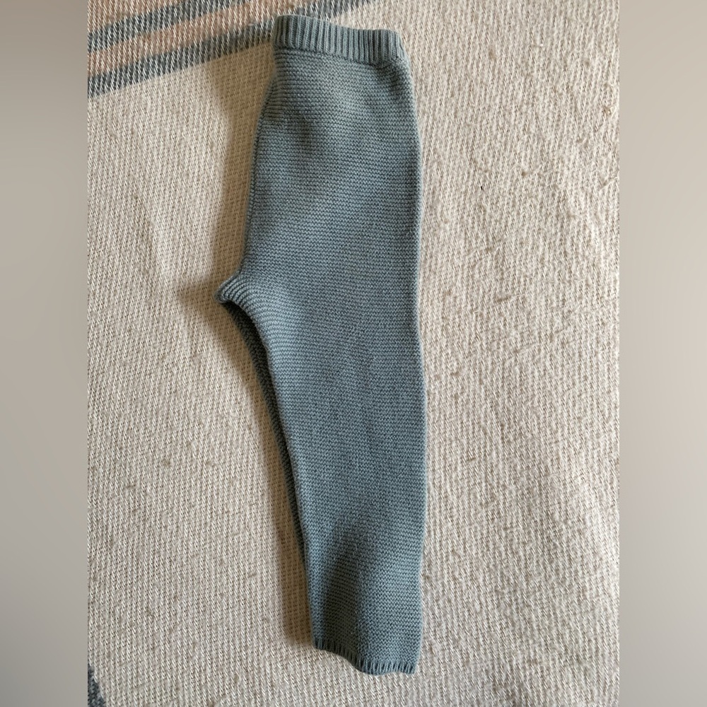 Carter's Little Planet Organic cotton knit leggings color sage - Picture 3 of 6